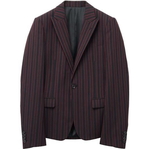 Alexander McQueen blazer a righe - nero