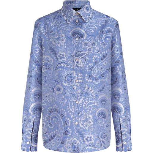 ETRO camicia con stampa paisley - blu