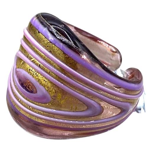 Anello Antico In Vetro Di Murano Millefiori Veneziano – Fatto A Mano, Pezzo Unico