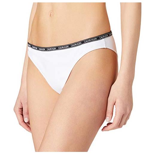 Calvin Klein brasiliana set di bikini, pvh classic white, s donna