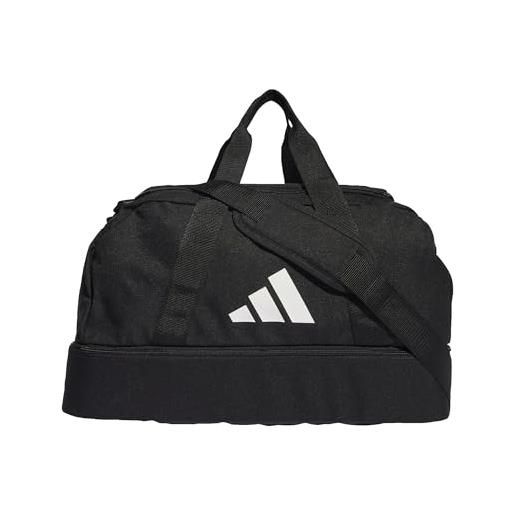 adidas unisex - adulto tiro league duffel bag, black/white, l