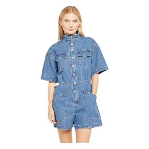 Levi's ss surplus - romper da donna, blue joke, m