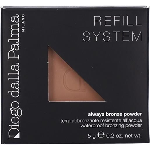 Cosmetica HUB SpA diego dalla palma always bronze - terra abbronzante resistente all'acqua colore 111 terracotta refill 1 pz make up