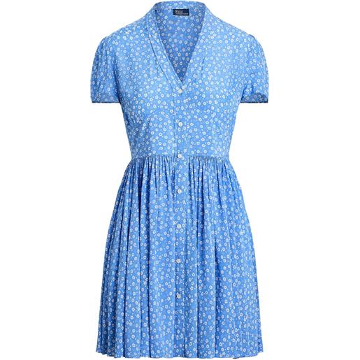 Polo Ralph Lauren abito corto a fiori - blu