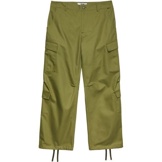 MSGM cargo con coulisse - verde