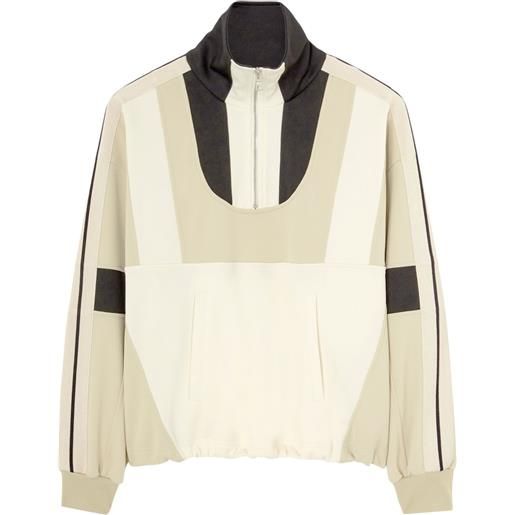 Palm Angels giacca con mezza zip - toni neutri