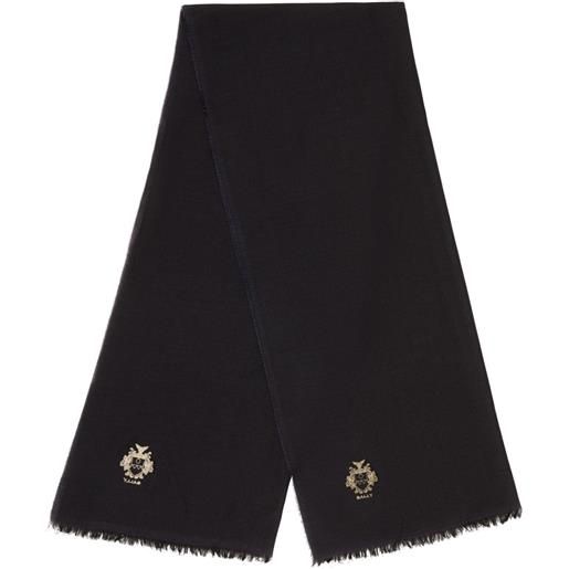 Bally sciarpa travel collection x adrien brody - blu