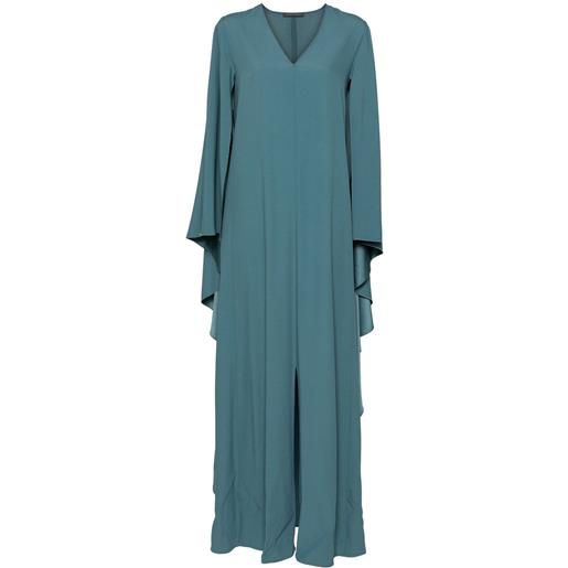 Alberta Ferretti caftano in crêpe - blu
