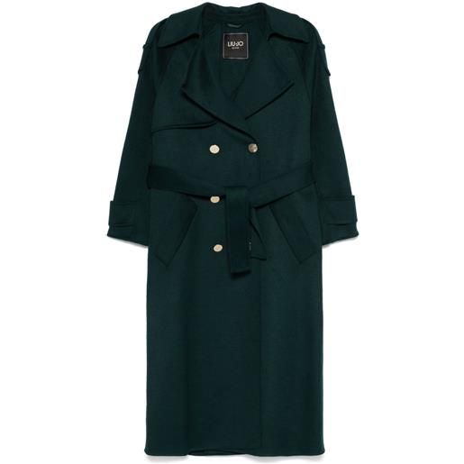 LIU JO trench doppiopetto - verde