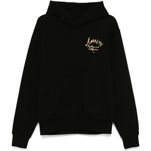 AMIRI felpa con cappuccio hollywood - nero