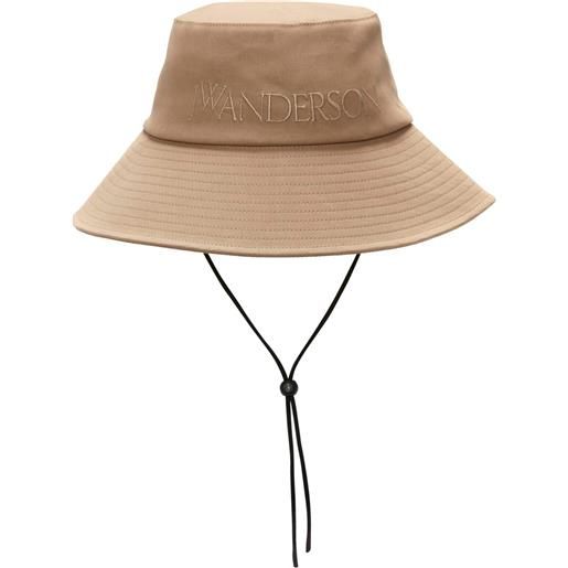 JW Anderson cappello bucket con ricamo - toni neutri