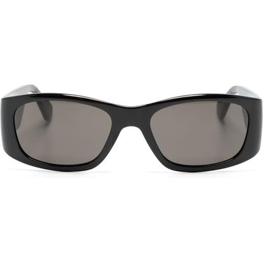 Moschino Eyewear occhiali da sole squadrati con logo - nero