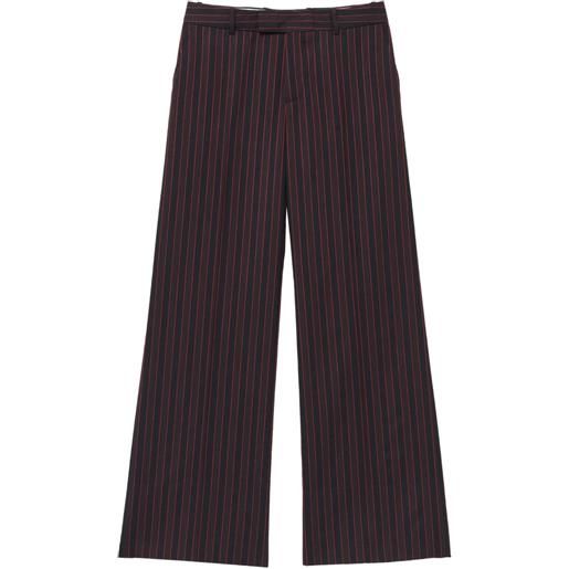 Alexander McQueen pantaloni sartoriali gessati - nero