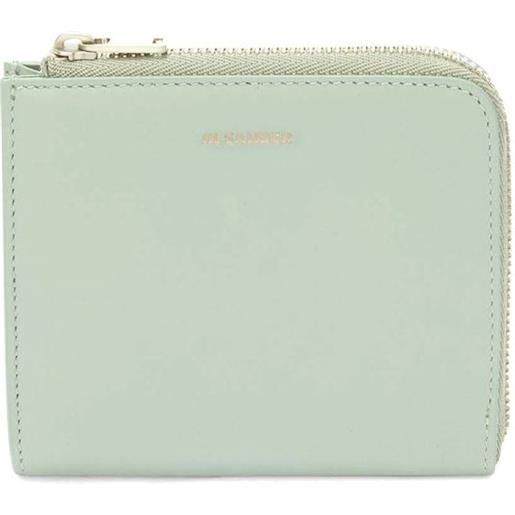 Jil Sander portafoglio con logo - verde