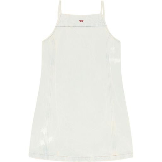 Diesel abito de-bety-dress-s corto denim - bianco