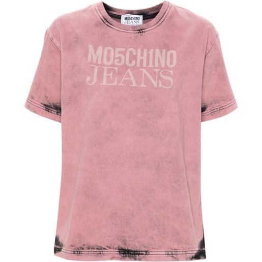 MOSCHINO JEANS t-shirt con stampa - rosa