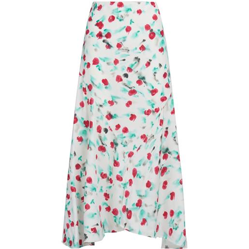 Marni gonna midi a fiori - bianco