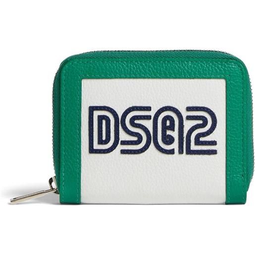 DSQUARED2 portafoglio con ricamo - verde