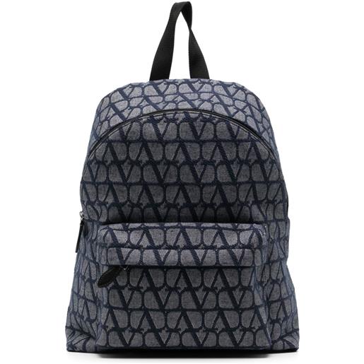 Valentino Garavani zaino con monogramma - blu