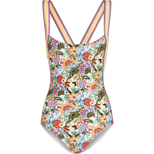 ETRO costume intero con stampa - verde