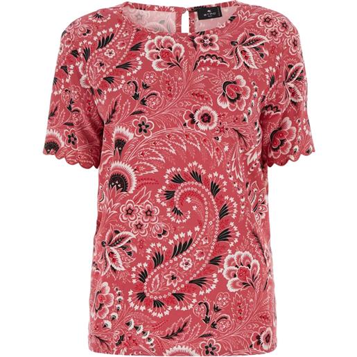 ETRO blusa con stampa paisley - rosso