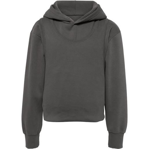 MM6 Maison Margiela felpa con cappuccio - grigio