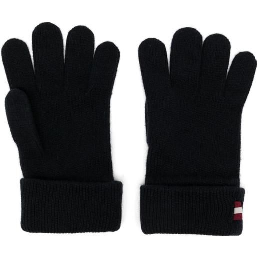 Bally guanti in cashmere - blu