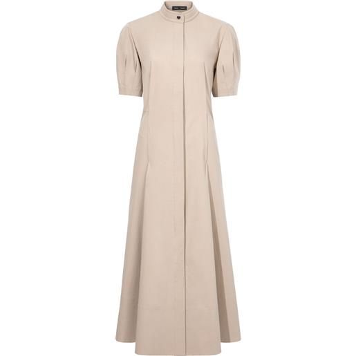 Proenza Schouler abito tracey midi - toni neutri