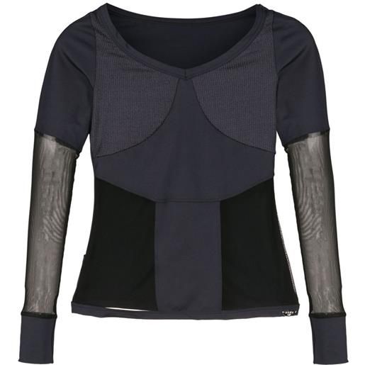 AMIR SLAMA GYM t-shirt semi trasparente - nero