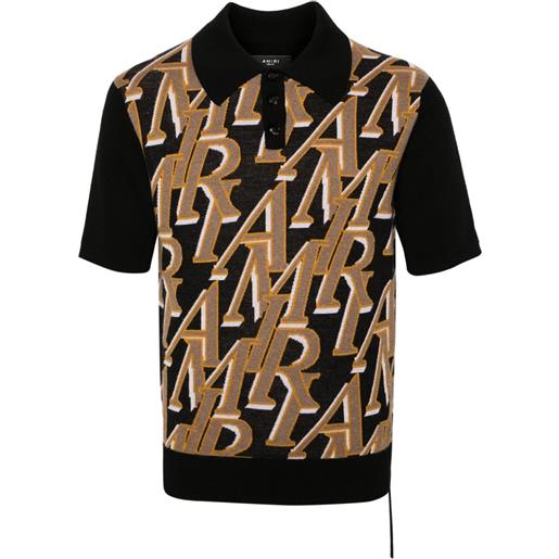 AMIRI polo repeat - nero