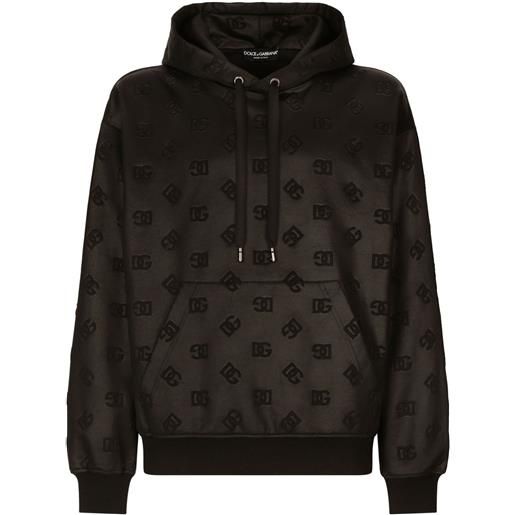 Dolce & Gabbana felpa con cappuccio - nero