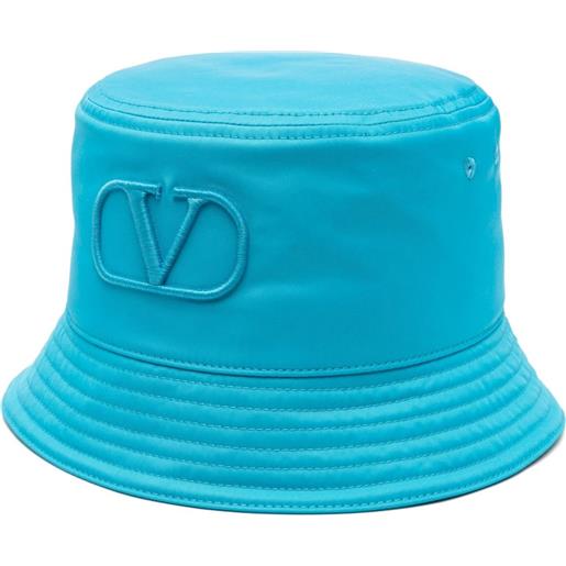 Valentino Garavani borsa a secchiello vlogo signature - blu