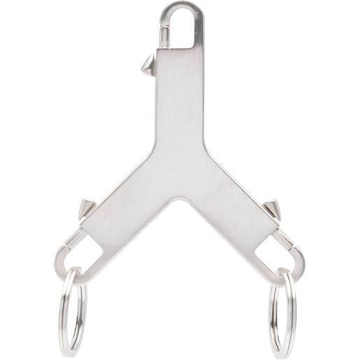 Rick Owens portachiavi cerberus - argento