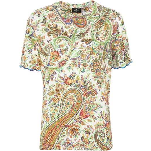 ETRO t-shirt con stampa paisley - verde
