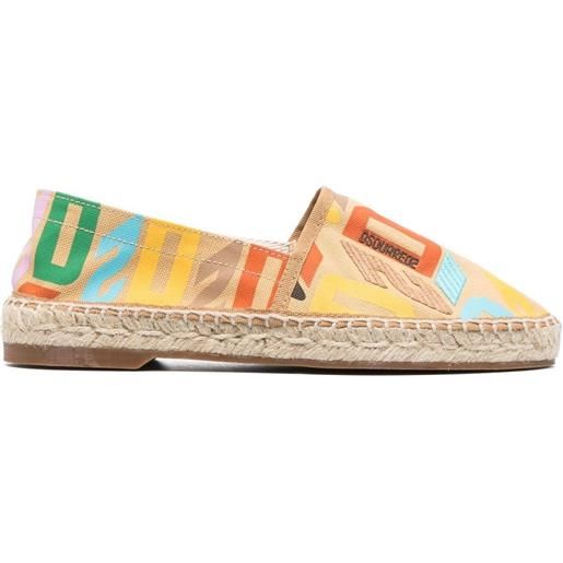 DSQUARED2 espadrillles con stampa - giallo