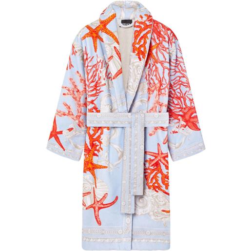 Versace accappatoio barocco sea - blu