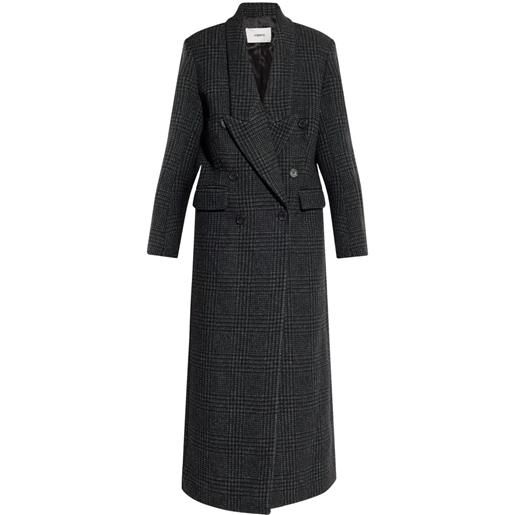 Coperni cappotto a quadri - nero