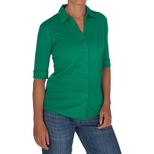 ANONYM | camicia maniche corte lili racing verde
