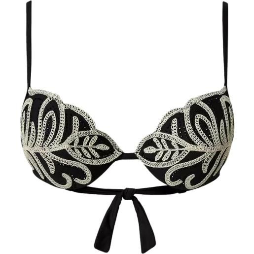 TWINSET push-up da bagno con ricamo e strass