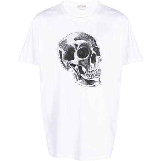 Alexander McQueen t-shirt con stampa - bianco