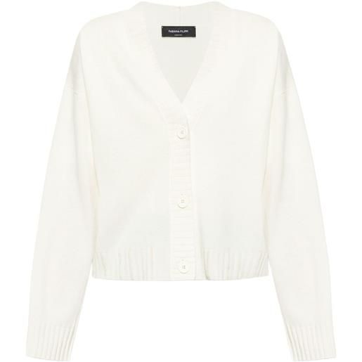Fabiana Filippi cardigan con scollo a v - toni neutri