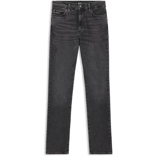 BOSS jeans slim fit in denim grigio scuro elasticizzato ad alte prestazioni, grigio scuro