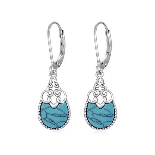 Orecchini E Collana Nazar Boncuk | Argento 925 | Stile Turco Con Occhio Blu - Foto 8