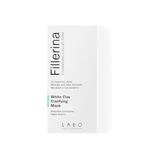 LABO fillerina cleansing maschera schiarente all'argilla bianca con 12 acidi ialuronici 75ml