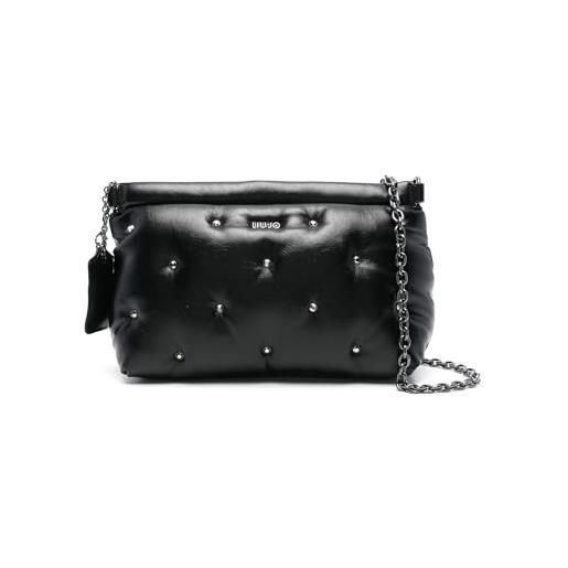 Liu jo borsa donna mano/tracolla felce pochette in ecopelle nero b25lj86 af4314 e0923 22222 media