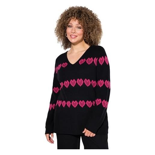 Maglione Donna A Girocollo | Coste Morbide | Taglie Forti | Cotone E Acrilico | Vestibilità Rilassata - Foto 12