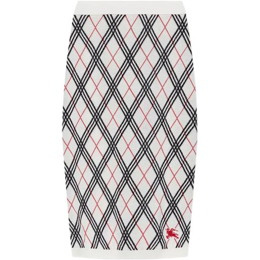 Burberry gonna a rombi - bianco