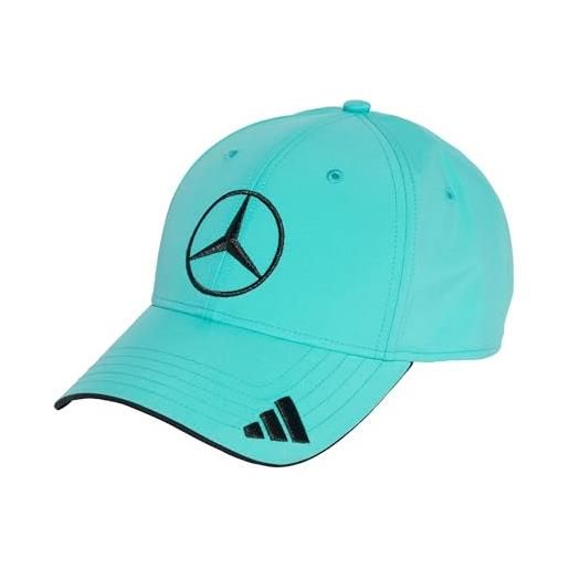 adidas mercedes - amg petronas formula one team driver cap, cappellino da baseball unisex - adulto, semi mint rush/black, xs