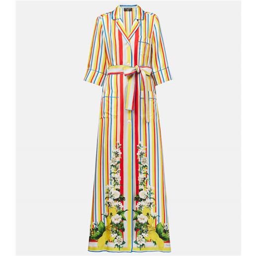 Dolce&Gabbana abito chemisier in seta a righe