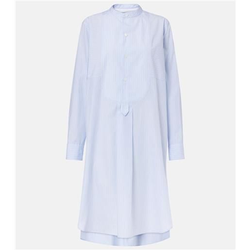 Bottega Veneta abito chemisier in cotone a righe